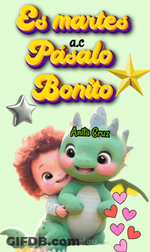 Feliz Martes Bebe Y Su Dinosaurio GIF