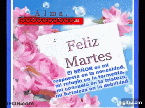 Feliz Martes Card GIF