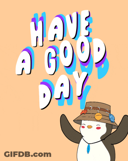 Feliz Martes Cheering Penguin GIF