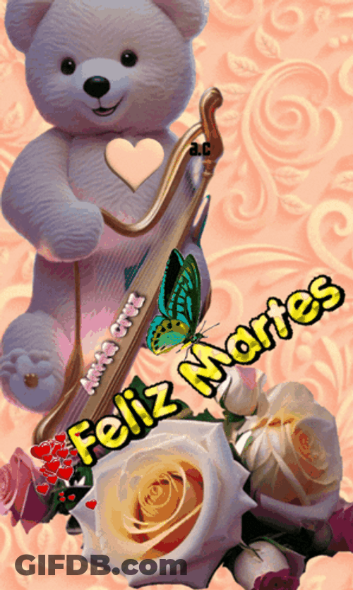 Feliz Martes Happy Bear GIF