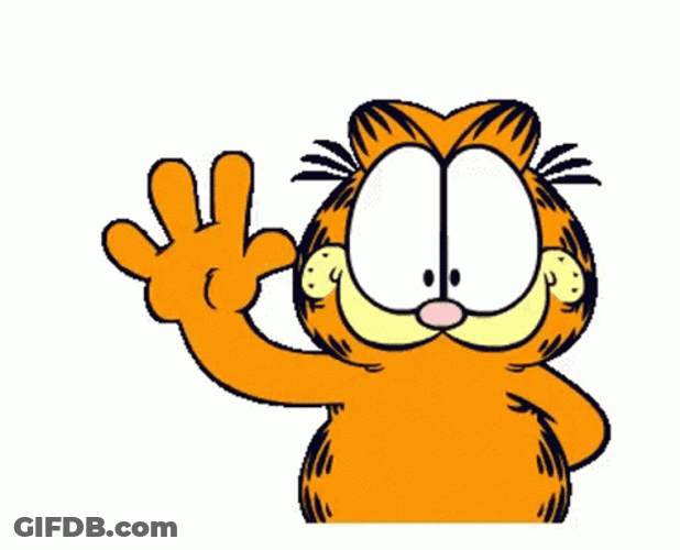 Feliz Martes Hello Garfield GIF