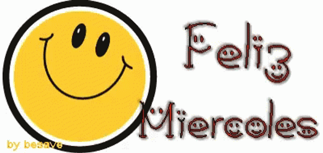 Feliz Miercoles Smiley Emoji Image GIF