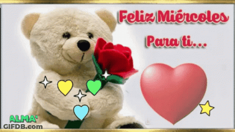 Feliz Miercoles Teddy Bear GIF