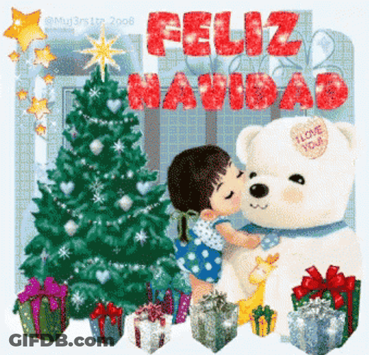 Feliz Navidad Amiga GIF