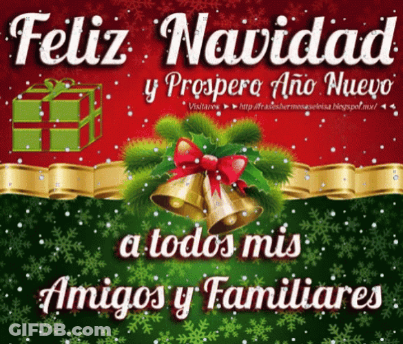 Feliz Navidad Amiga GIF