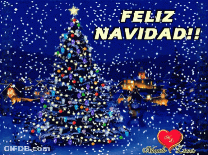 Feliz Navidad Amiga GIF