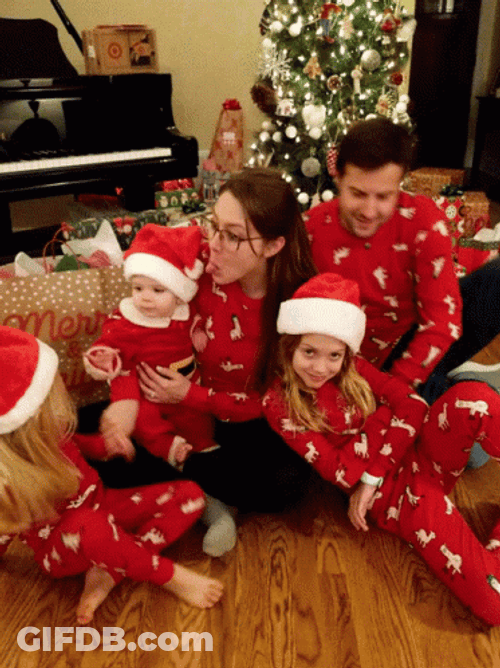 Feliz Navidad Familia GIF