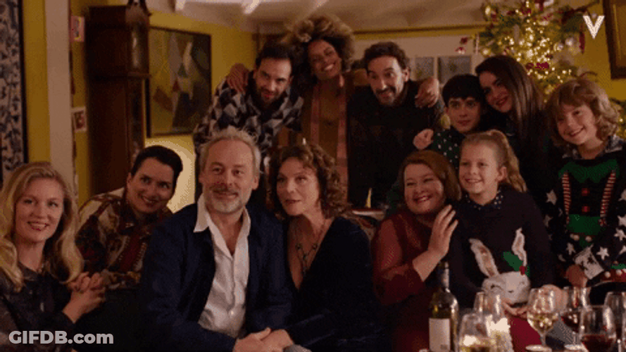 Feliz Navidad Familia GIF