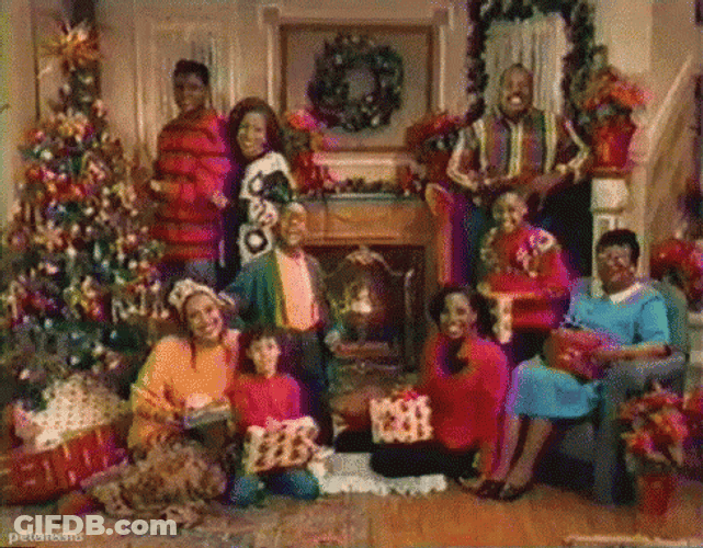 Feliz Navidad Familia GIF