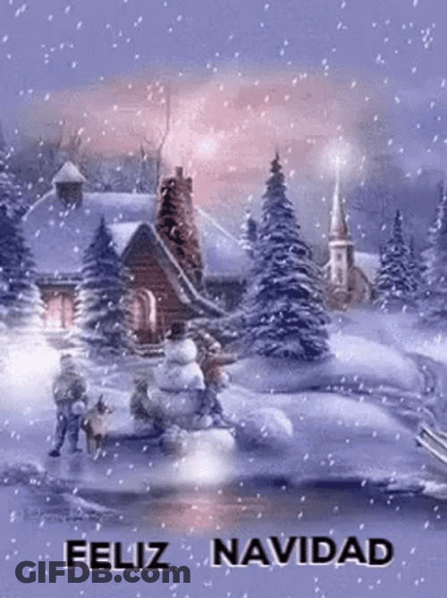 Feliz Navidad Familia GIF