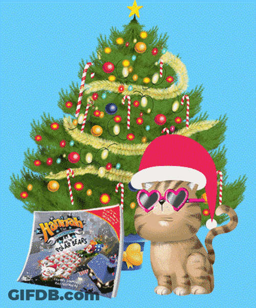 Feliz Navidad Gatos GIF