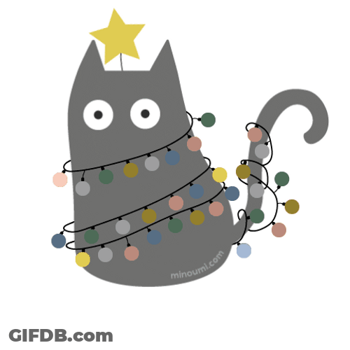 Feliz Navidad Gatos GIF