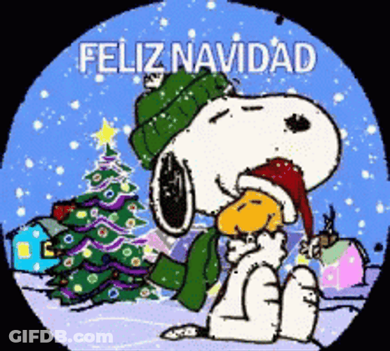 Feliz Navidad Snoopy GIF