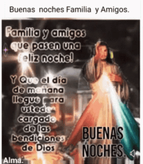 Feliz Noche Familia Y Amigos GIF