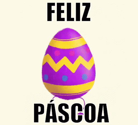 Feliz Pascua Bouncing Easter Egg GIF