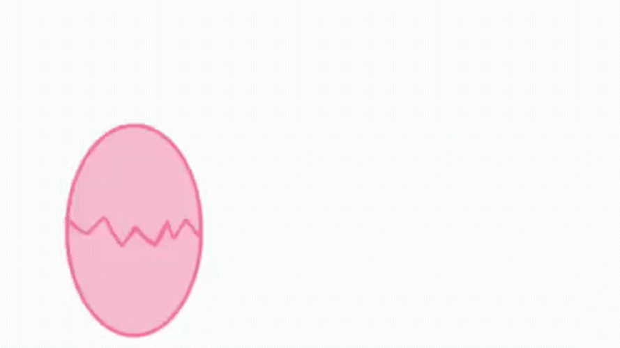 Feliz Pascua Cracked Pink Easter Bunny Egg GIF