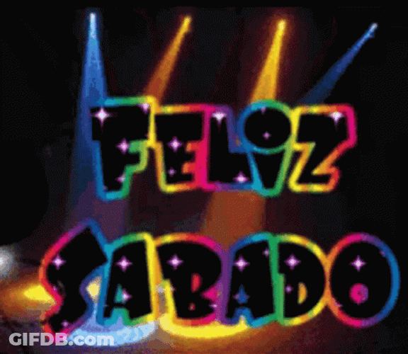 Feliz Sabado Disco Lights GIF