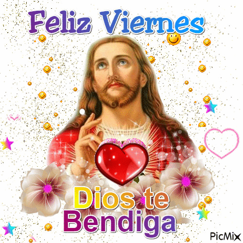Feliz Viernes Dios Te Bendiga GIF