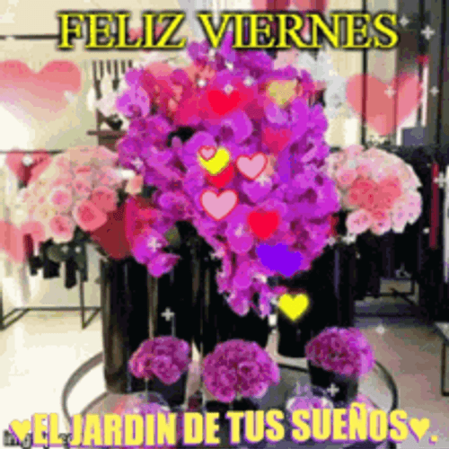 Feliz Viernes Flowers GIF