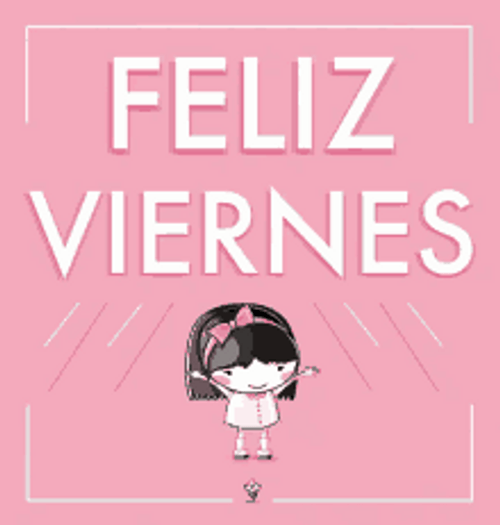 Feliz Viernes Girl Jumping Excited Pink GIF