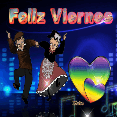Feliz Viernes Old Couple Dancing GIF