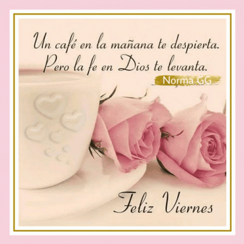 Feliz Viernes Pink Rose Quote GIF