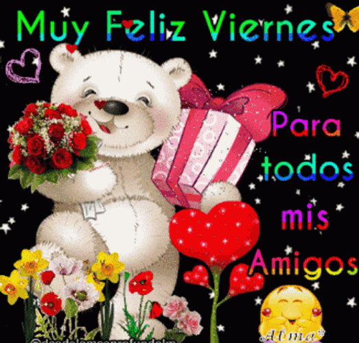 Feliz Viernes Teddy Bear GIF