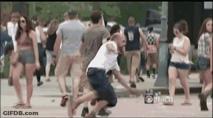 Fell Drunk Stumbling At Luke Bryan GIF