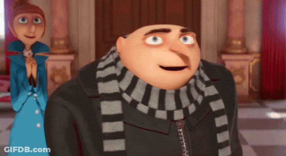 Felonious Gru Amazed Despicable Me GIF