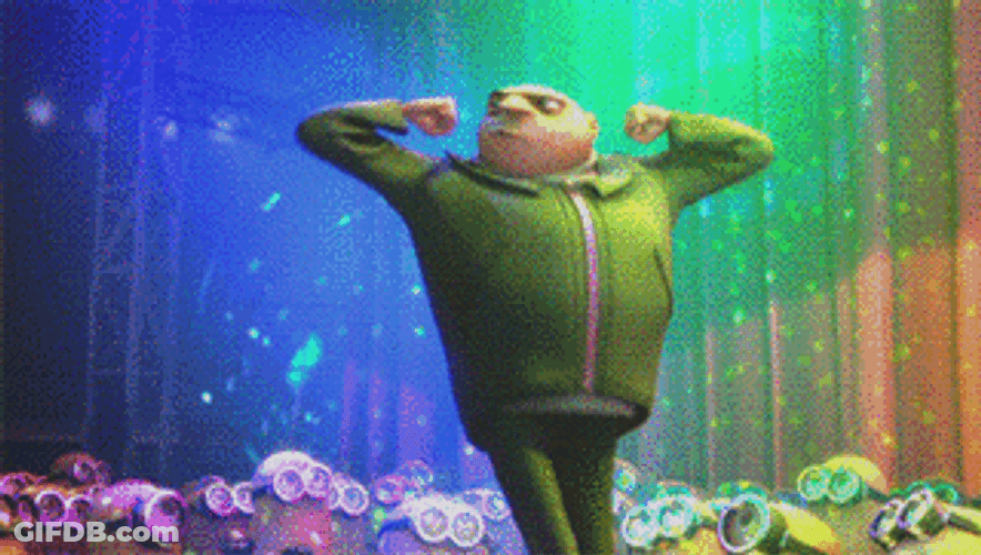 Felonious Gru Dance Party GIF
