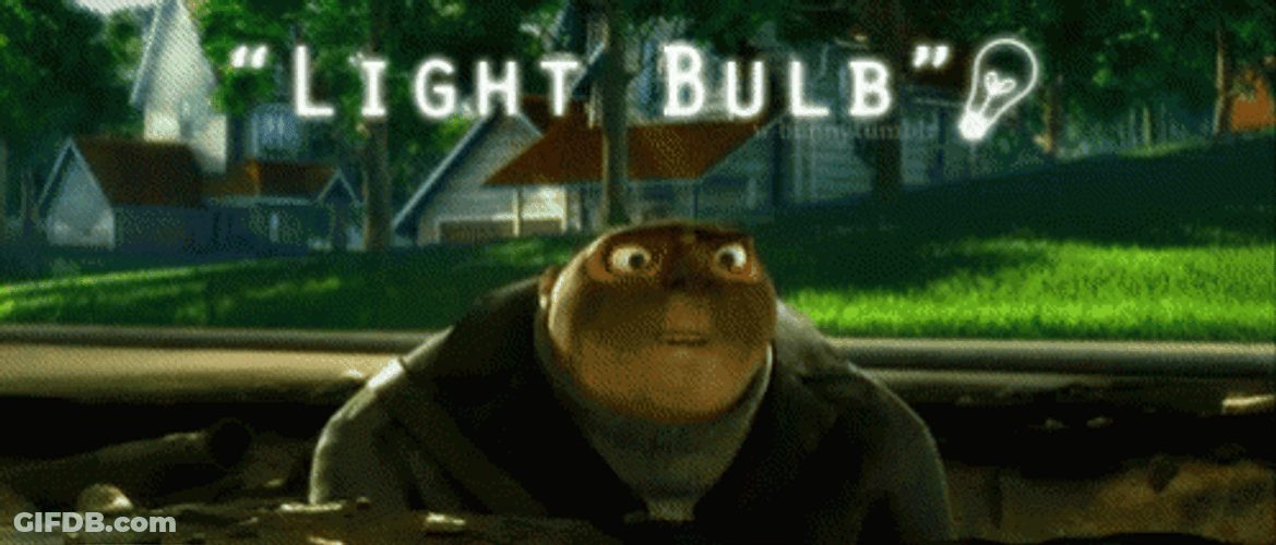 Felonious Gru Despicable Me Light Bulb GIF