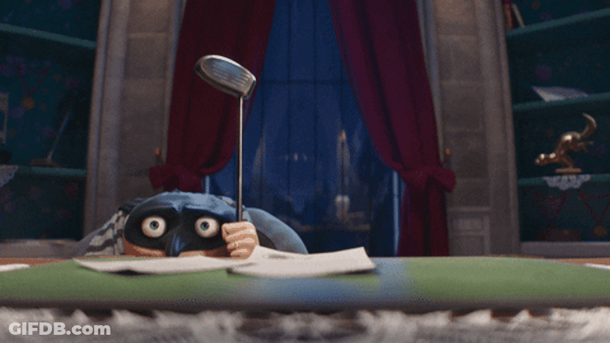 Felonious Gru Hiding In The Table GIF