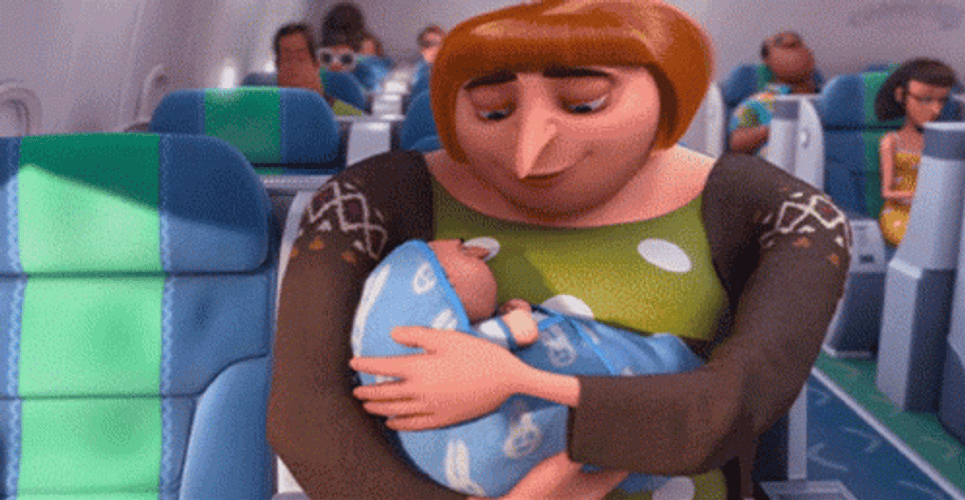 Felonious Gru Mom And Baby Boom Boom GIF