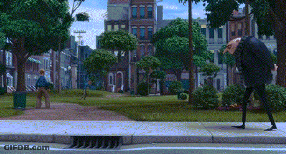 Felonious Gru Throwing Flying Disc GIF