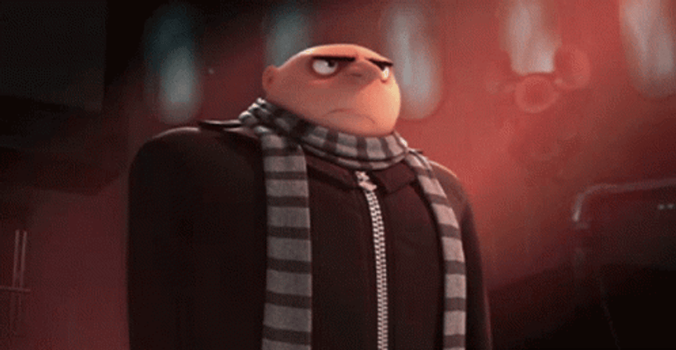 Felonious Gru Upset Despicable Me GIF