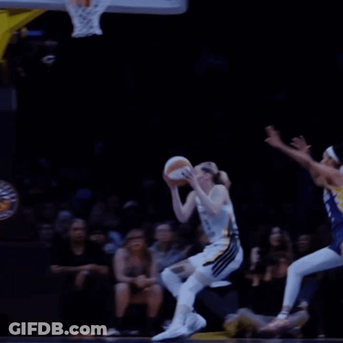 Female Basketball Game In Front Of AT&T Sign GIF