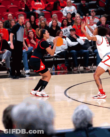 Female Basketball Player Holds Sign I Am A Keeper GIF