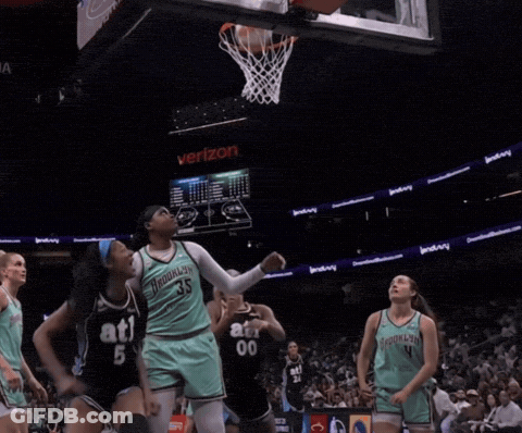 Female Basketball Player In Black Jersey Number 5 GIF