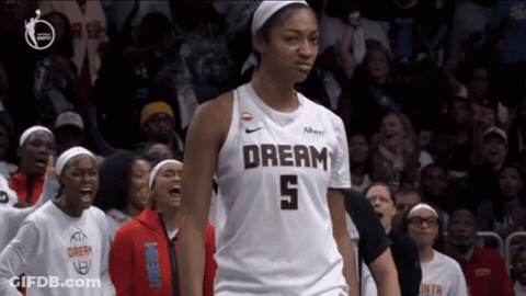 Female Basketball Player In Dream 5 Jersey GIF