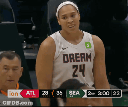 Female Basketball Player In White Jersey Dream 24 GIF