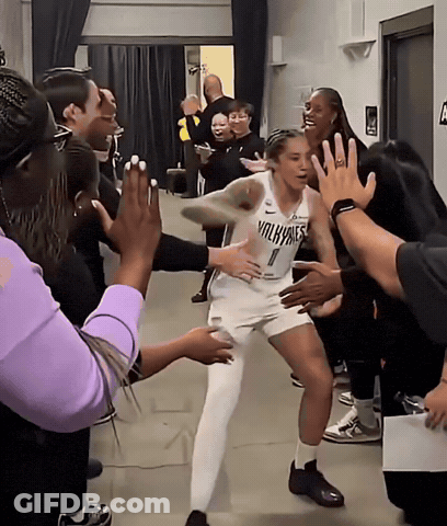 Female Basketball Player In White Uniform Number 1 GIF