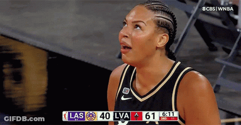 Female Basketball Player Las Vegas Leading 61-40 GIF