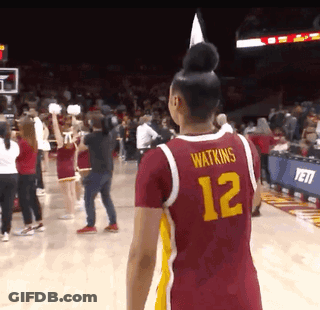 Female Basketball Player Number 12 GIF