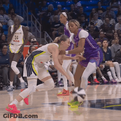 Female Basketball Player Number 34 Blocking GIF