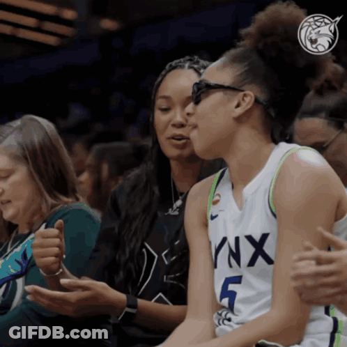 Female Basketball Player Number 5 GIF