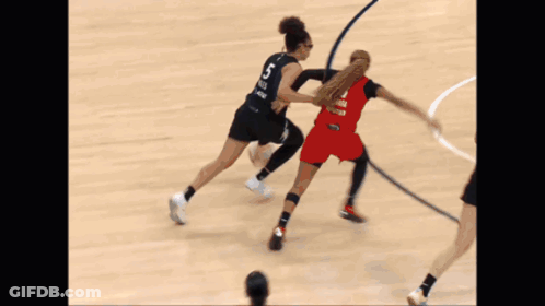 Female Basketball Player Number 5 GIF