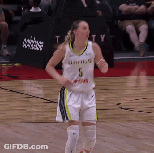 Female Basketball Player Number 5 GIF