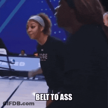 Female Basketball Players Cheering Rose Shirt GIF