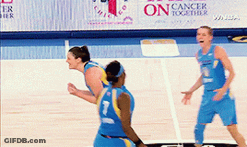 Female Basketball Players With Cancer Together Ad GIF