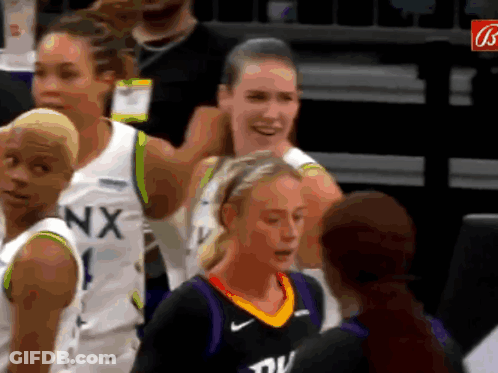Female Basketball Players With NX Jersey GIF